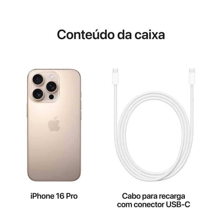 iPhone 16 Pro 256GB - Titânio Deserto