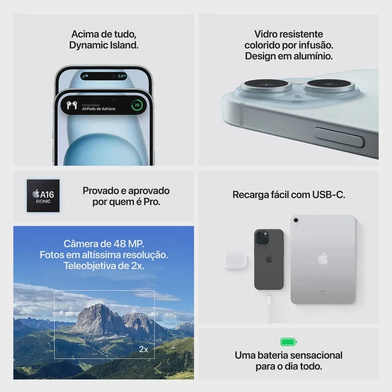 IPhone 15 128GB - Preto