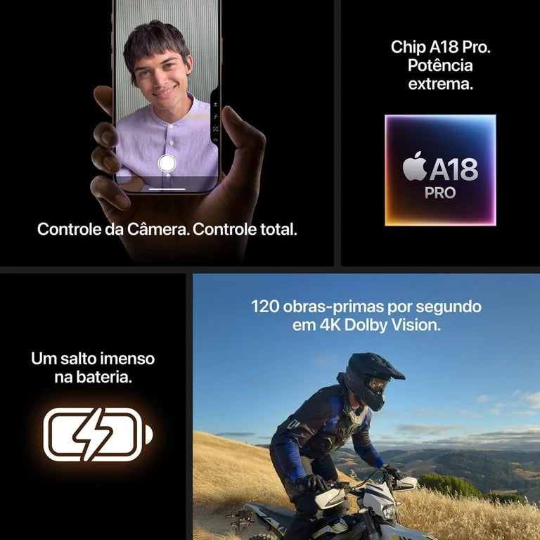 iPhone 16 Pro 256GB - Titânio Deserto