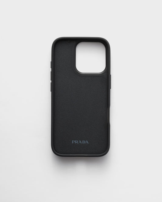 Capa para iPhone 16 Pro em couro Saffiano